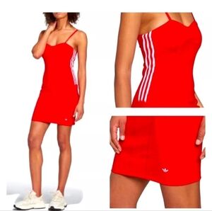 Adidas Originals Corset Dress Red size Large New